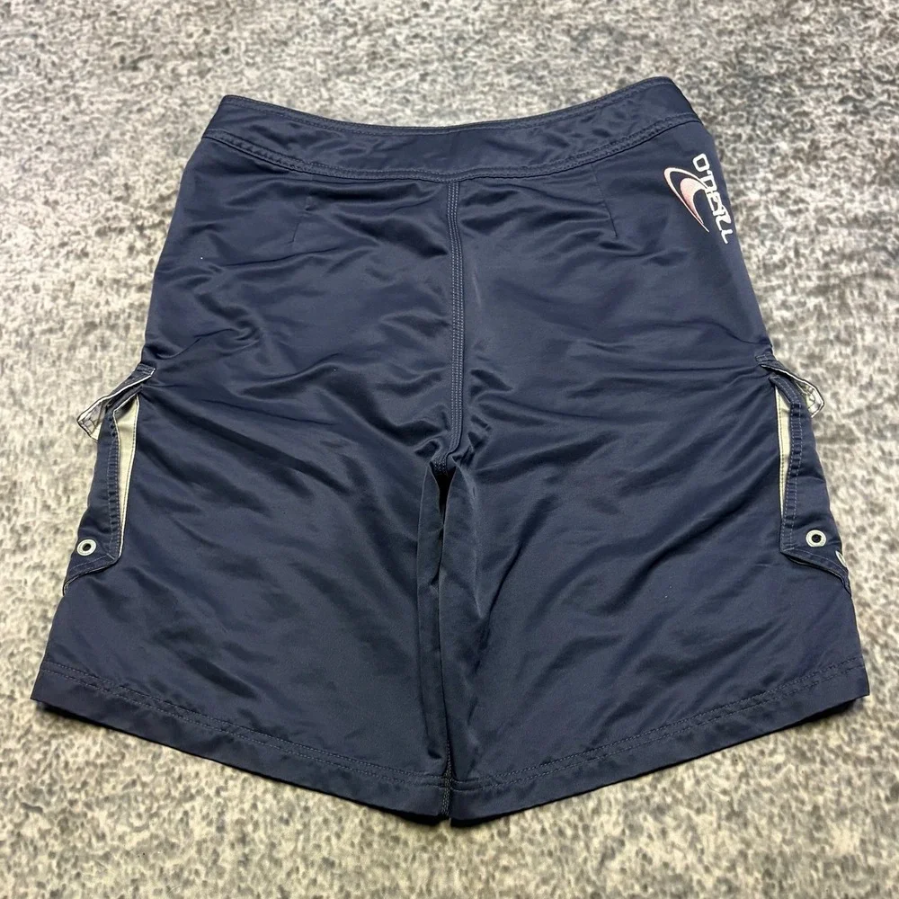 Vintage Y2K O'Neill Board Shorts Mens 31 Navy Blue Cargo Surf Skater Swim Trunks